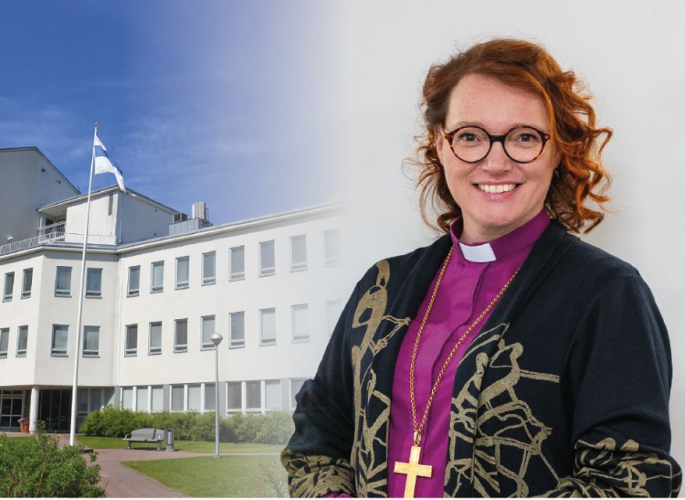 Mikkelin seurakuntakeskus ja piispa Mari Parkkinen