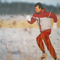 Kalevi Lehtinen juoksemassa