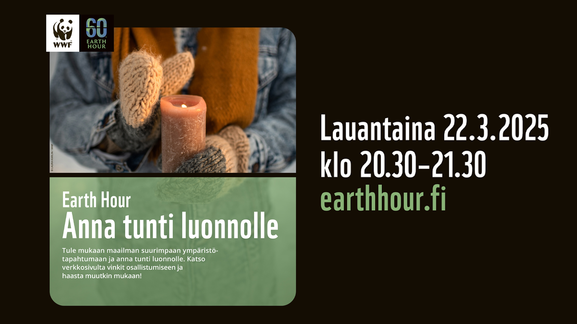 Earth Hour -tapahtuman mainoskuva