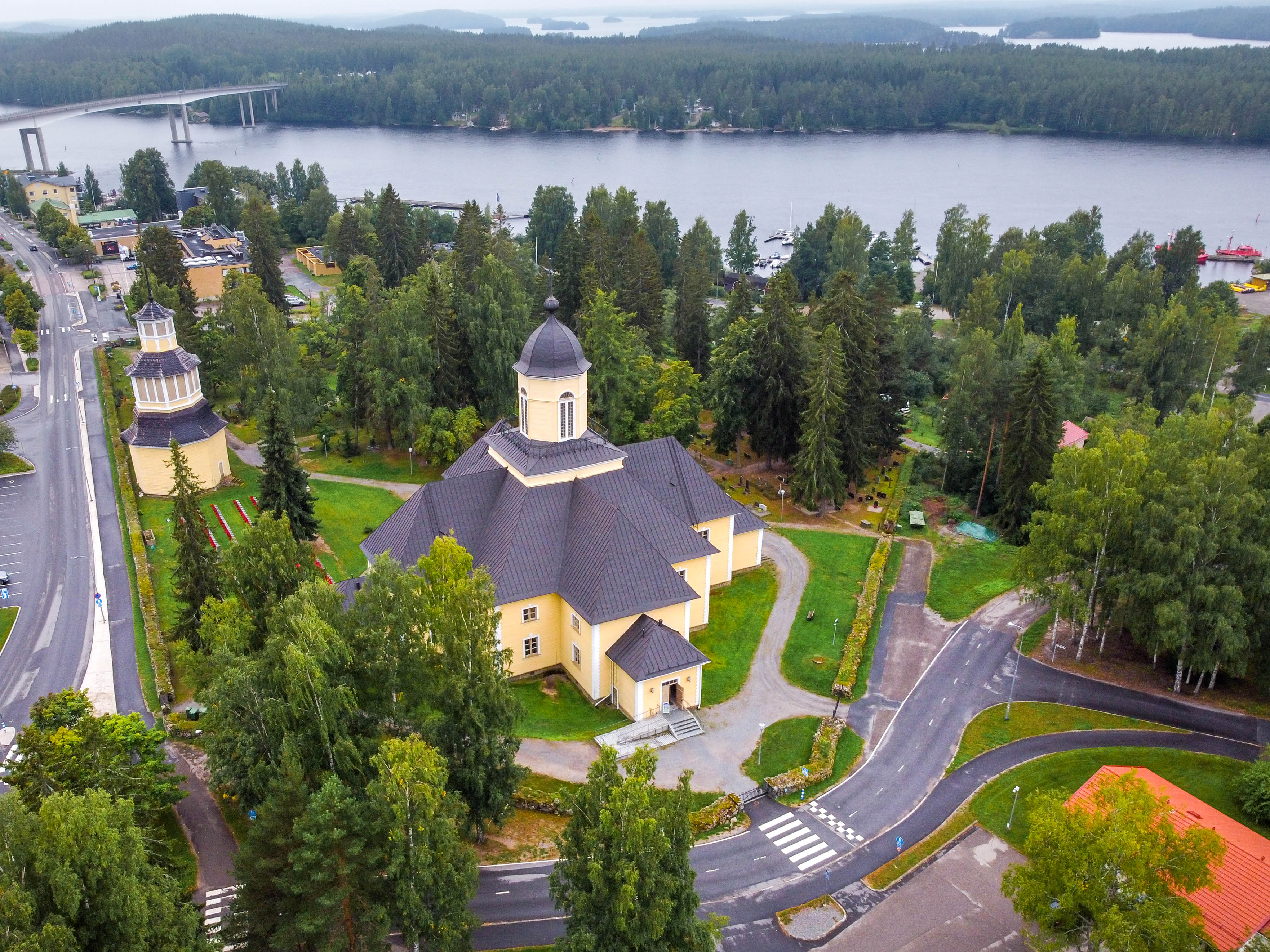 Ilmakuva Puumalan kirkosta