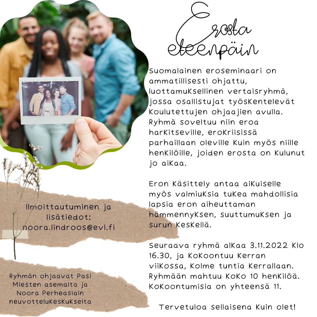 Eroseminaarin mainos.