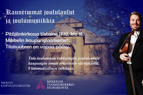 Kauneimmat joululaulut Pitäjänkirkossa