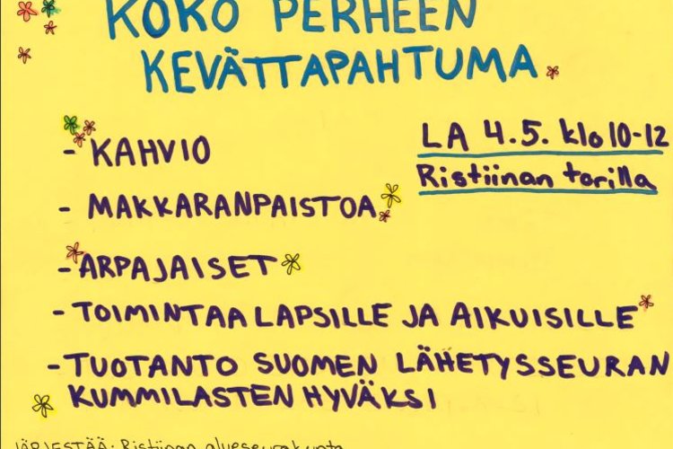 Koko perheen kevättapahtuma Koko perheen kevättapahtuma