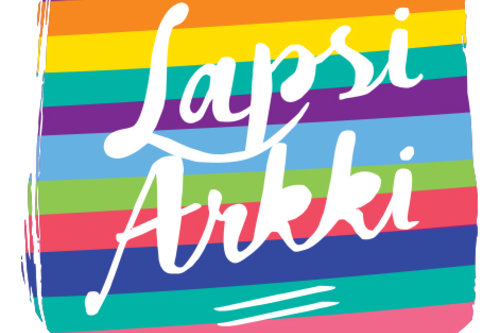 lapsiarkki-logo, värikäs