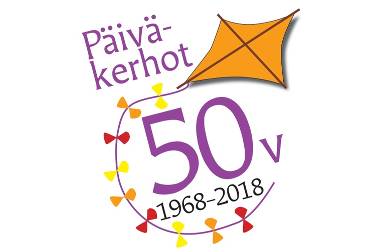 Päiväkerhot 50 vuotta -logo