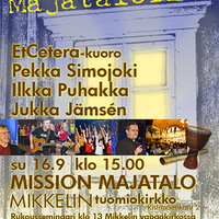 Kuva on värikäs Mikkelimissio2018 Majatalon mainosjuliste, jossa kerrotaan tapahtumasta.