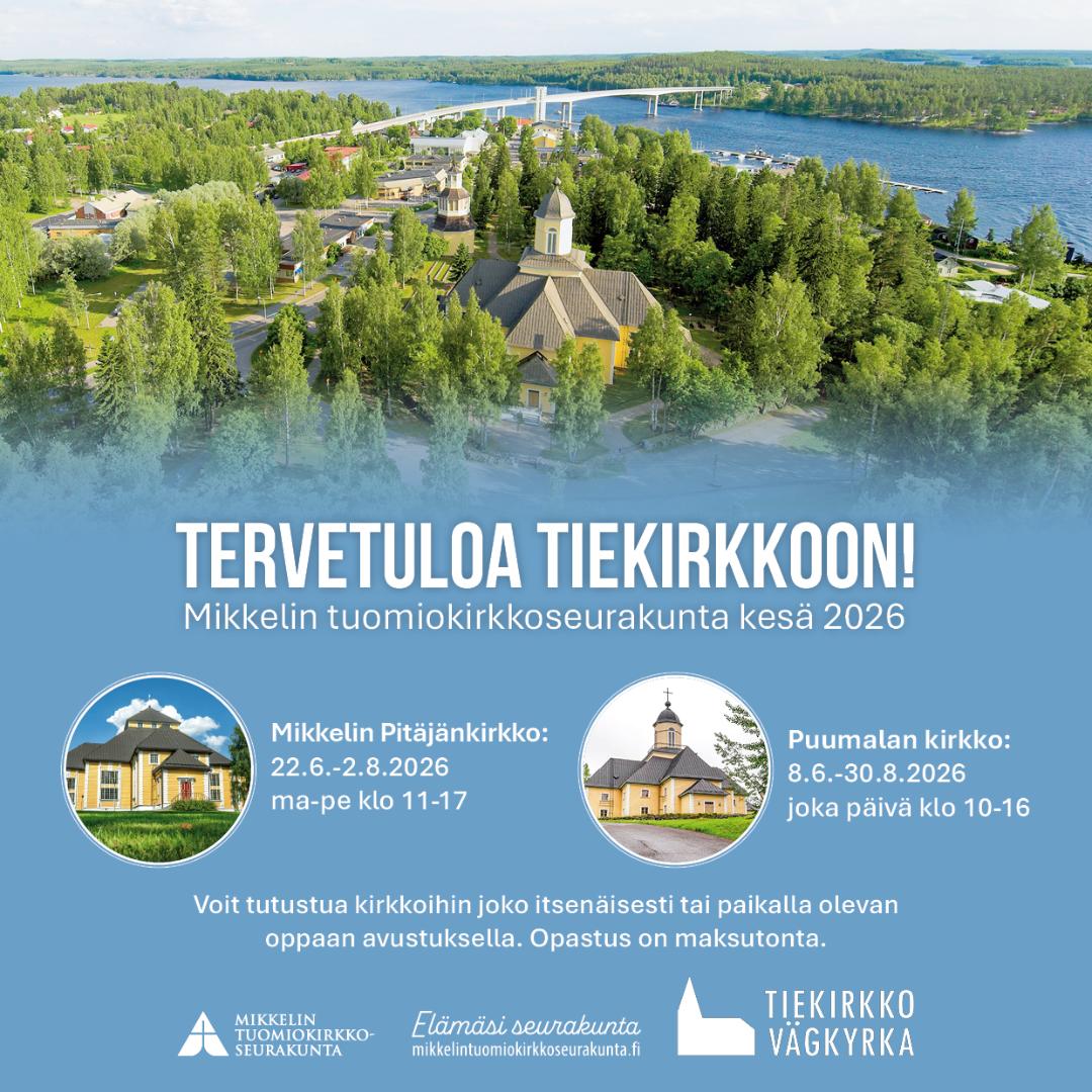 Tiekirkkojen mainoskuva.